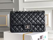 chene1  | Classic Flap Lamskin Bag Black Silver - A01112 - 25cm - 1