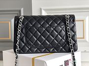 chene1  | Classic Flap Lamskin Bag Black Silver - A01112 - 25cm - 5