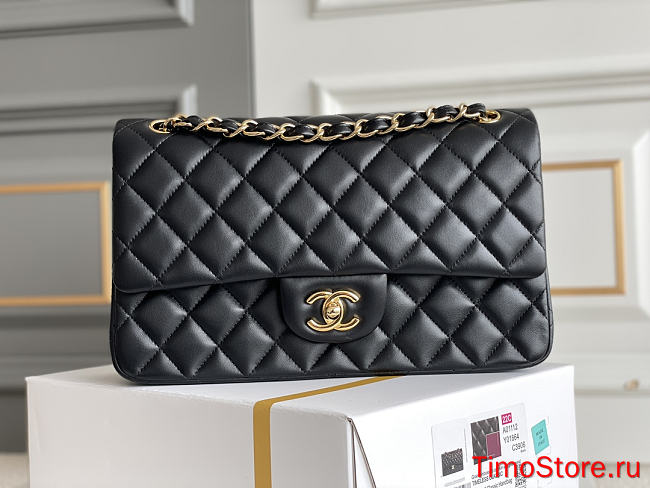  Chene1 | Classic Flap Bag Lambskin Golden A01112 25.5cm - 1