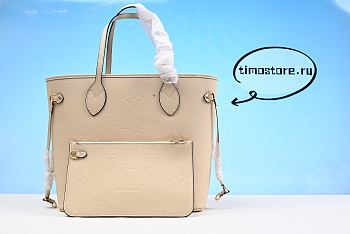 1ouis Vu1tton Neverfull Empreinte MM Cream  M45684 32cm