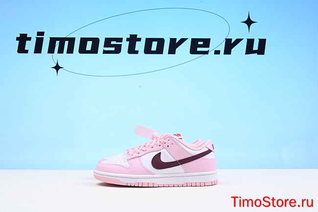 Nike Dunk Low Pink Foam Red White (GS) CW1590-601 - 1