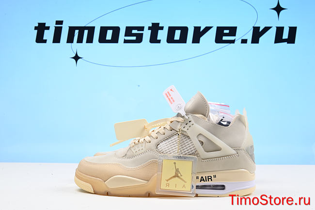 Nike Air Jordan 4 Retro Off-White Sail CV9388-100 - 1