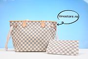 1ouis Vu1tton Neo Nevefull Damier Azur MM Beige Lining  N41361  32cm - 6