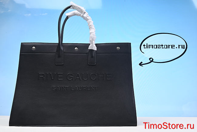 YS1 Saint Laurent Rive Gauche leather tote bag 48cm - 1