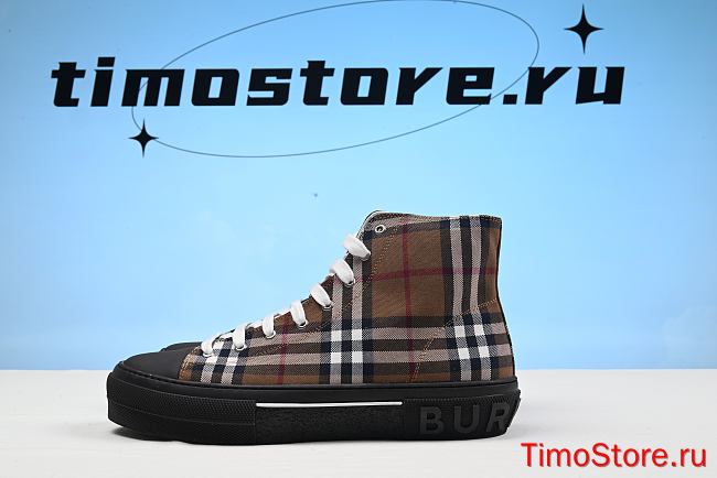 Bvrberry Vintage Check High Top Birch Brown  80556611 - 1