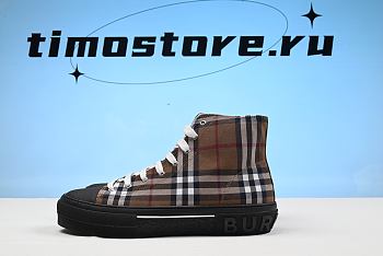 Bvrberry Vintage Check High Top Birch Brown  80556611