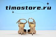TOM FORD LAMINATED STAMPED PYTHON LEATHER GALAXY SANDAL - 4