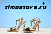 TOM FORD LAMINATED STAMPED PYTHON LEATHER GALAXY SANDAL - 3