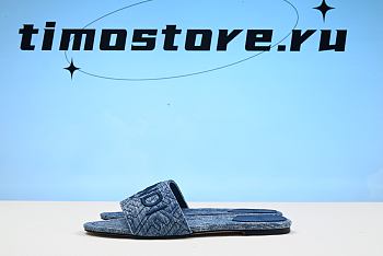 Fend1 Signature Sandals in Blue