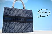 Blue Denim D1or Oblique Jacquard  41cm - 1