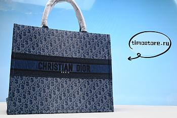 Blue Denim D1or Oblique Jacquard  41cm