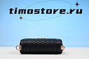 chene1 Black Quilted Caviar New Medium Boy Bag 25cm - 2
