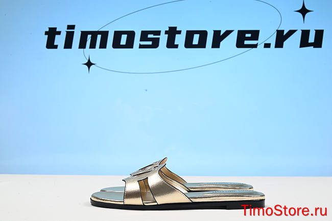 1ouis Vu1tton   Isola Flat Mule Gold.  - 1