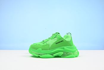 Ba1enc1age Triple S Clear Sole Neon Green  W09OL3801