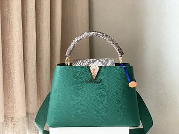 LV Capucines green