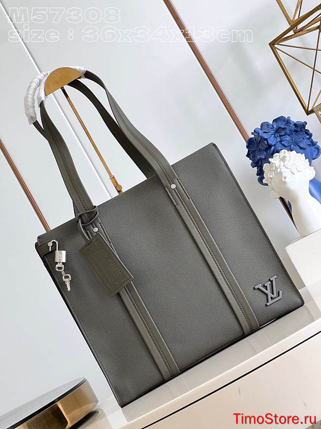 LV AEROGRAM TOTE  grey 36.5*34*13cm - 1