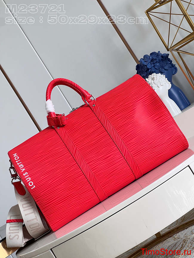 LV KEEPALL bandouliere red M23721 50cm - 1