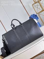 LV KEEPALL bandouliere black 50cm - 1