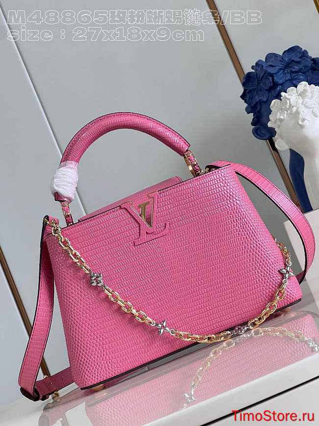 LV Capucines rose pink 27cm - 1