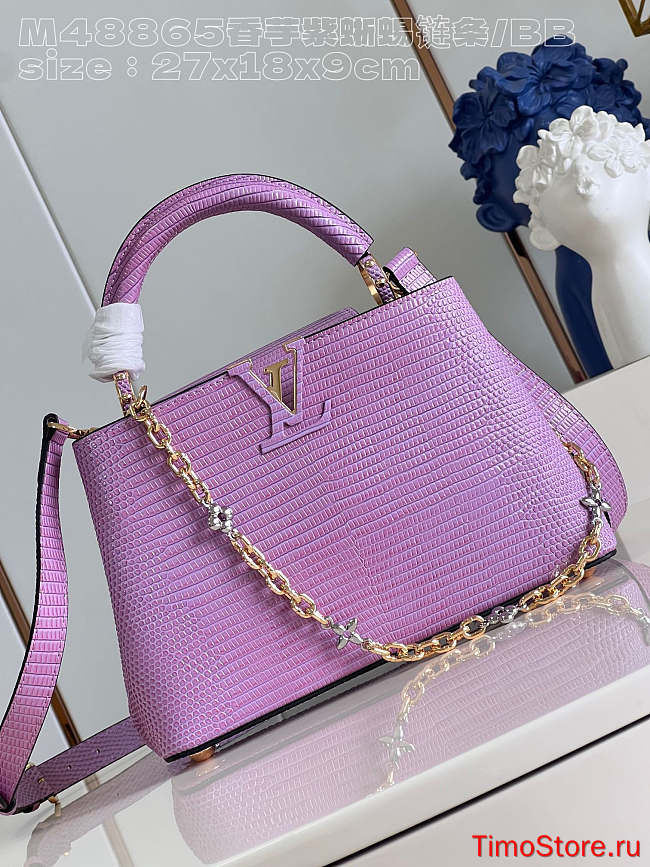 LV Capucines purple pink 27cm - 1