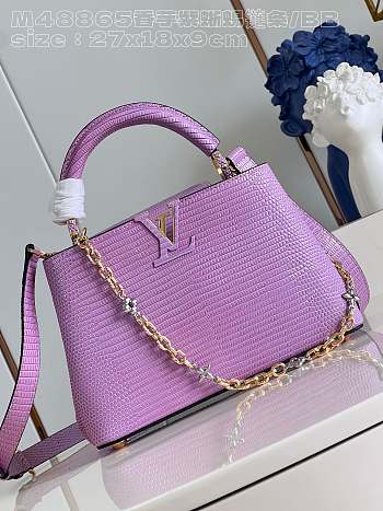 LV Capucines purple pink 27cm