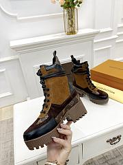 lv boots brown  - 2