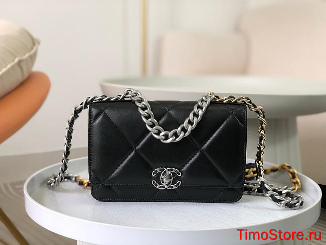 chanel woc black silver p1ChAneL AS 0957 19cm - 1
