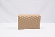 ysl woc cowhide leather beige 19cm - 5