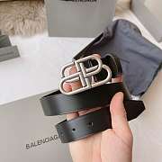 balenciaga belt black silver  - 4