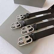 balenciaga belt black silver  - 3