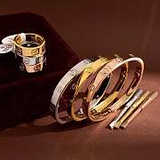 Cartier bracelet with no diamonds 3 color - 1