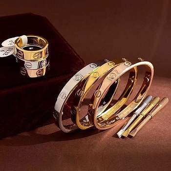 Cartier bracelet with no diamonds 3 color