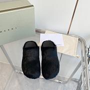 marni sabot Horsehair slippers black - 4