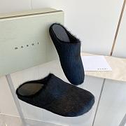 marni sabot Horsehair slippers black - 2
