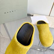 marni sabot Horsehair slippers light yellow - 2