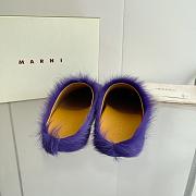 marni sabot Horsehair slippers purple - 5