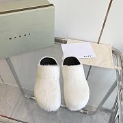 marni sabot Horsehair slippers white - 4