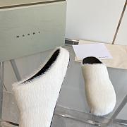 marni sabot Horsehair slippers white - 3