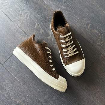 rick owens brown with fur 41