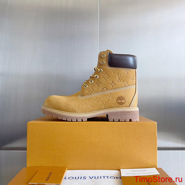 lv and timberland brown  - 1