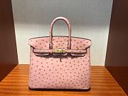  hermes Birkin Bag Ostrich Leather Pink 25 - 1