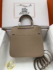 hermes halzan Windbreaker grey silver hardware 25cm - 3