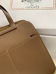 hermes halzan maroon silver hardware 25cm - 3