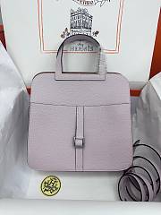 hermes halzan pink purple silver hardware 25cm - 1