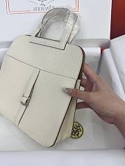 hermes halzan not so white silver hardware 25cm - 5