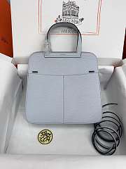 hermes halzan haze blue silver hardware 25cm - 3