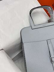 hermes halzan haze blue silver hardware 25cm - 2