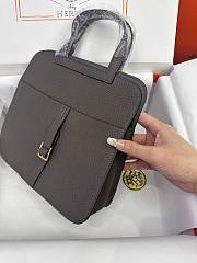 hermes halzan Pewter Gray silver hardware 25cm - 2