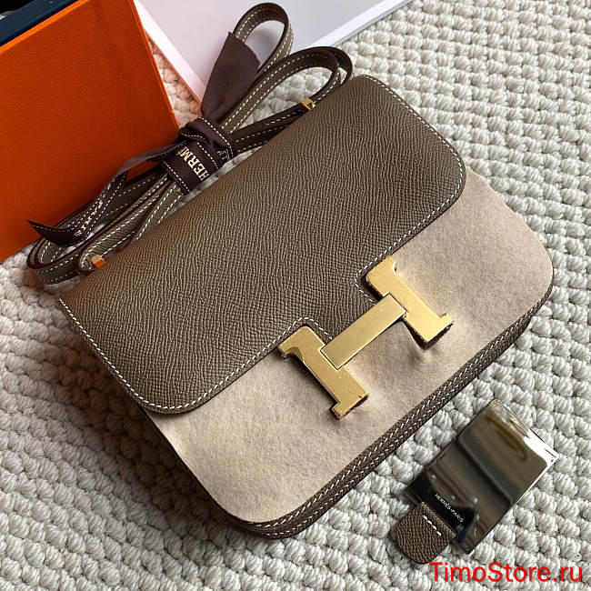 hermes Constance 18cm Elephant Gray - 1