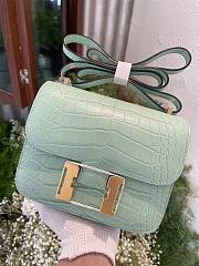 hermes Constance 18cm mint green - 5